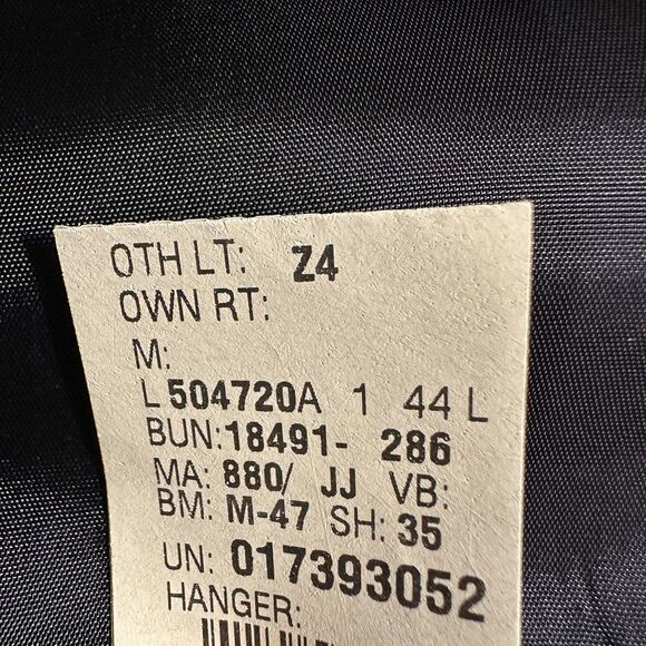 Ralph Lauren Men's 44L Navy Wool Blazer Sport Coat 2-Button Jacket Single Vent - Picture 9 of 10